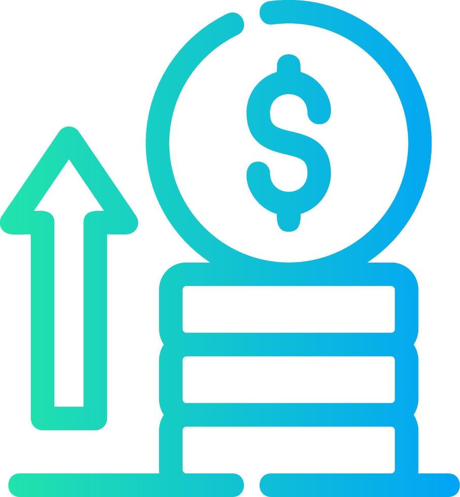 conception d'icône créative de profit vecteur