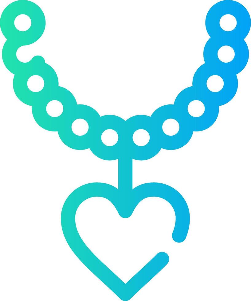 conception d'icône créative collier de perles vecteur