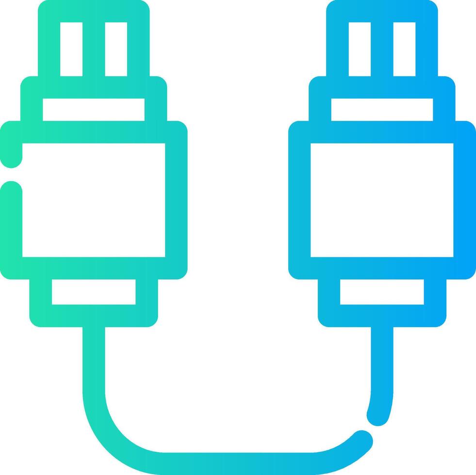 conception d'icône créative de connexion usb vecteur