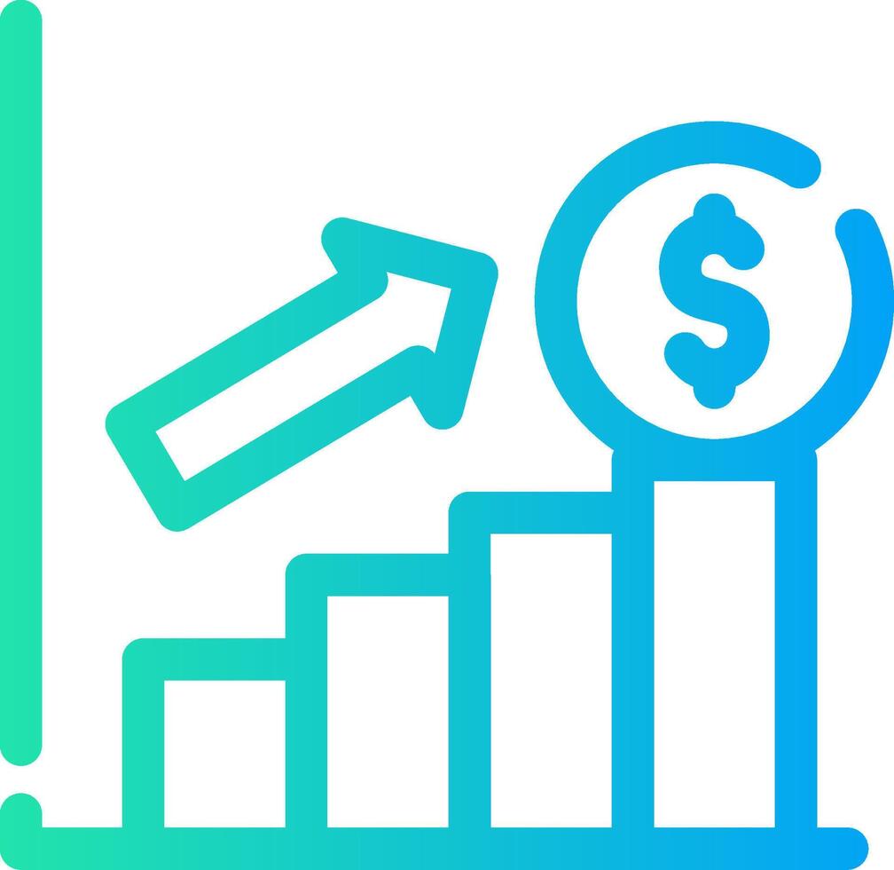 conception d'icône créative de profit vecteur