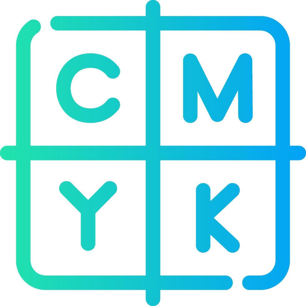 conception d'icônes créatives CMJN vecteur