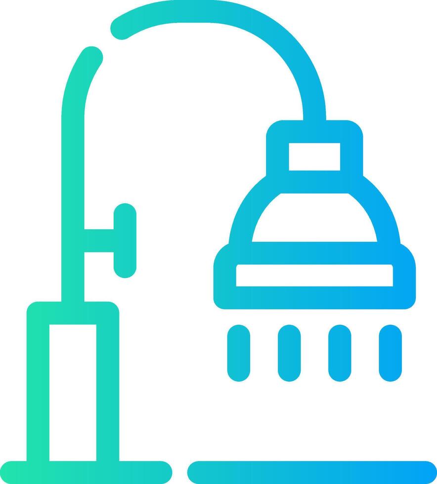 conception d'icône créative de douche vecteur