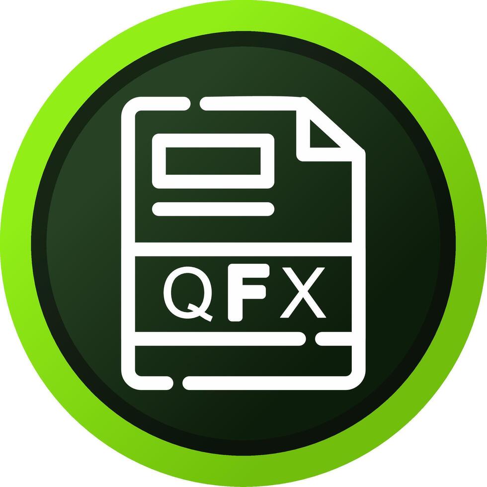 qfx Créatif icône conception vecteur