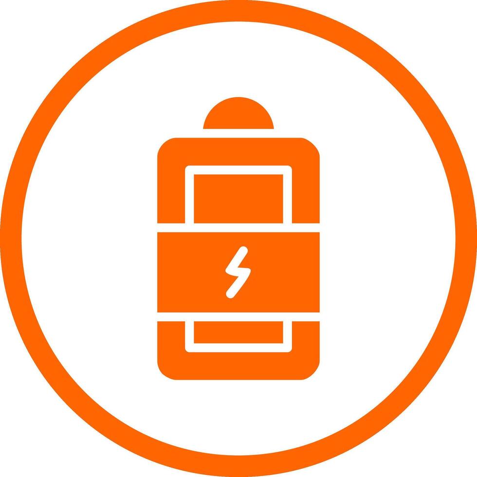 conception d'icône créative de batterie de charge vecteur