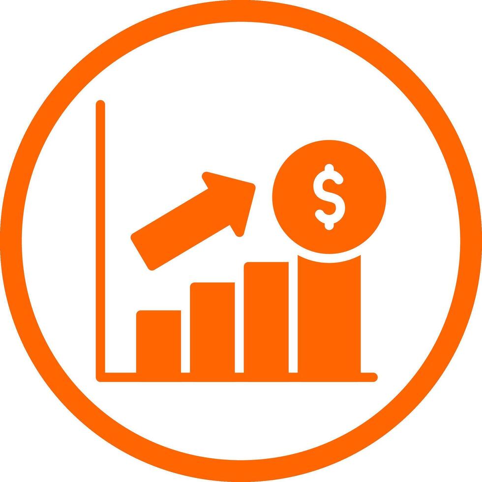 conception d'icône créative de profit vecteur