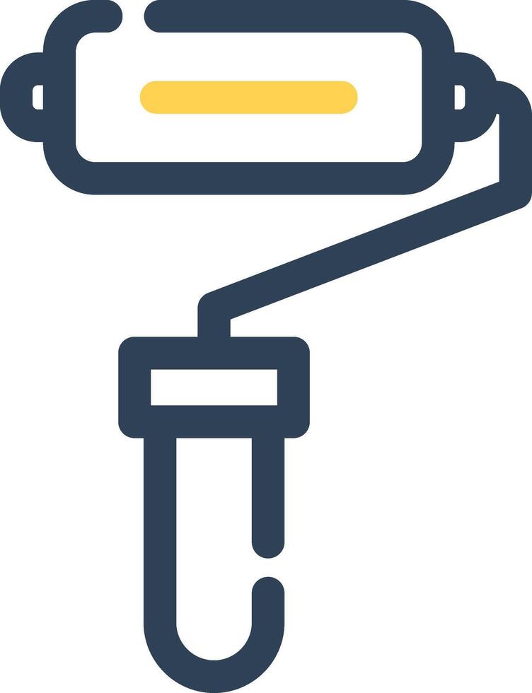 conception d'icône créative de rouleau de peinture vecteur