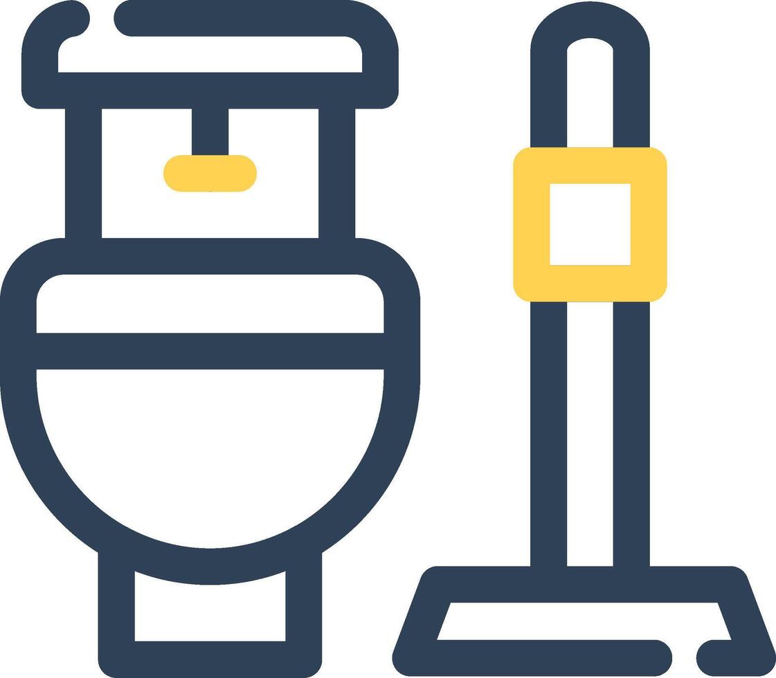 conception d'icônes créatives de toilettes vecteur