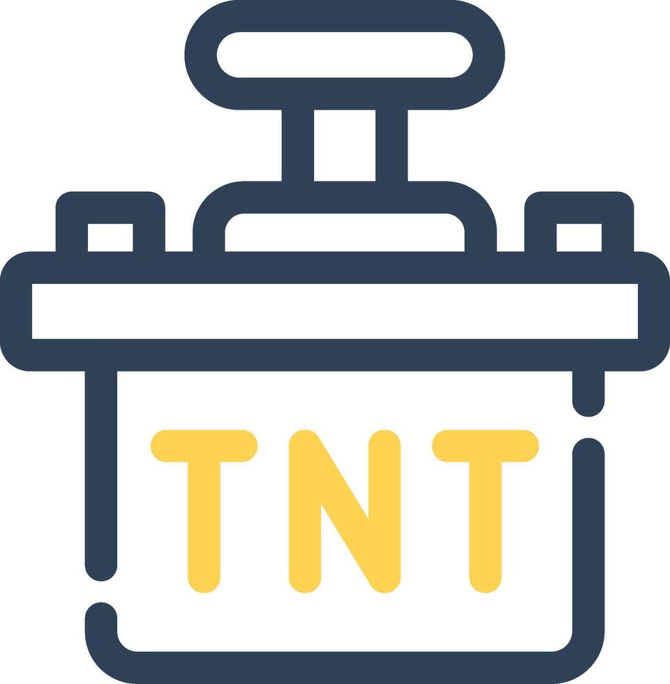 conception d'icône créative tnt vecteur