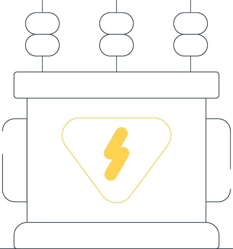 conception d'icône créative de transformateur de puissance vecteur