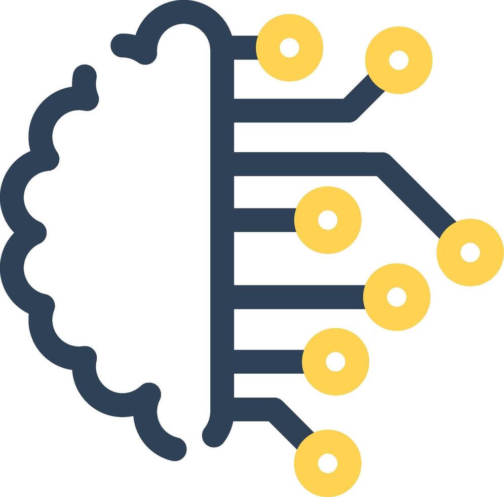 neural ingénierie Créatif icône conception vecteur