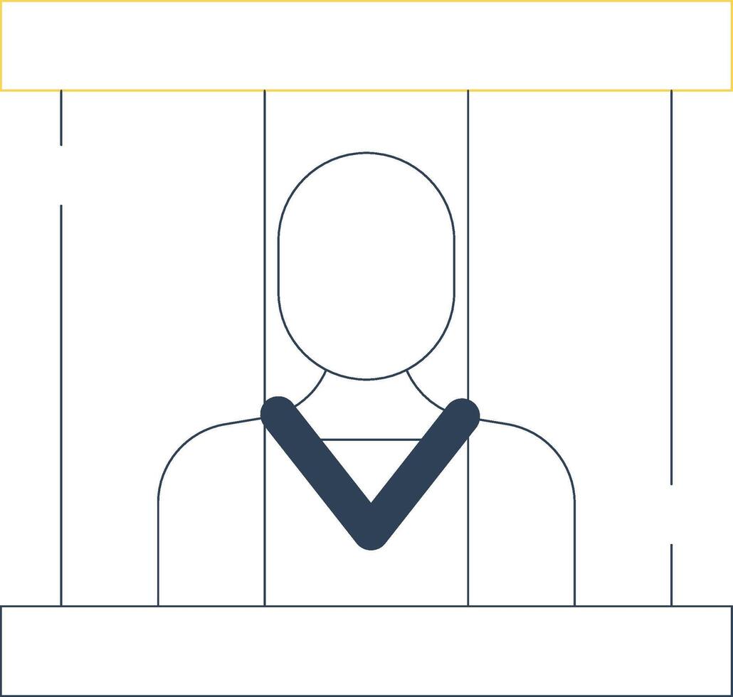 conception d'icône créative prisonnier vecteur