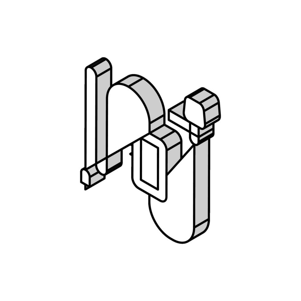 entretien micro microphone isométrique icône vecteur illustration