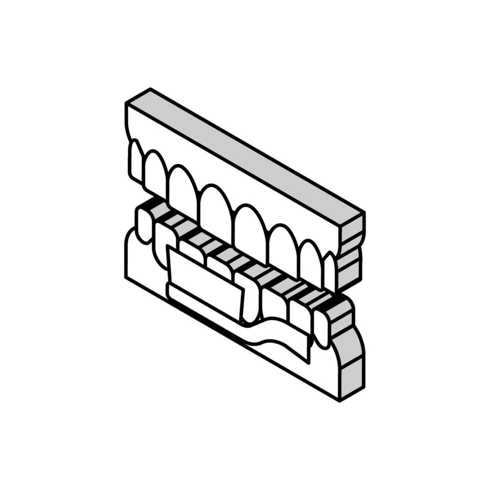 oral hygiène isométrique icône vecteur illustration