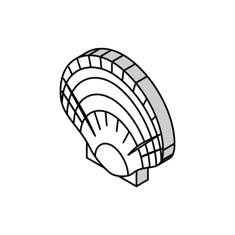 coquille mer coquille plage isométrique icône vecteur illustration
