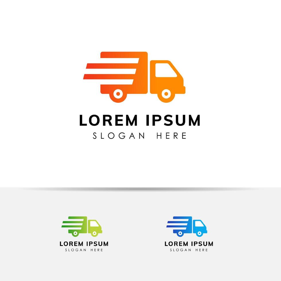 conception de logo de services de livraison. vecteur d'icône de modèle de conception de logo de messagerie