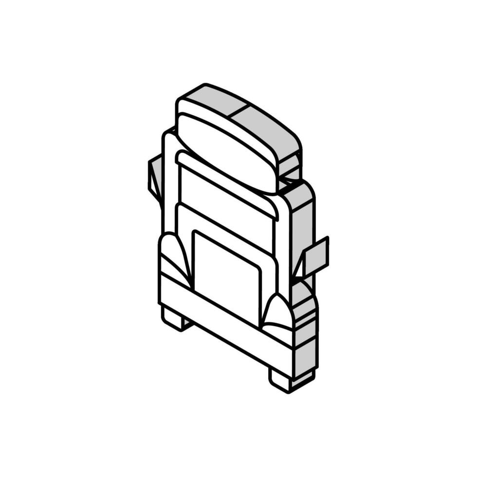 un camion transport véhicule isométrique icône vecteur illustration