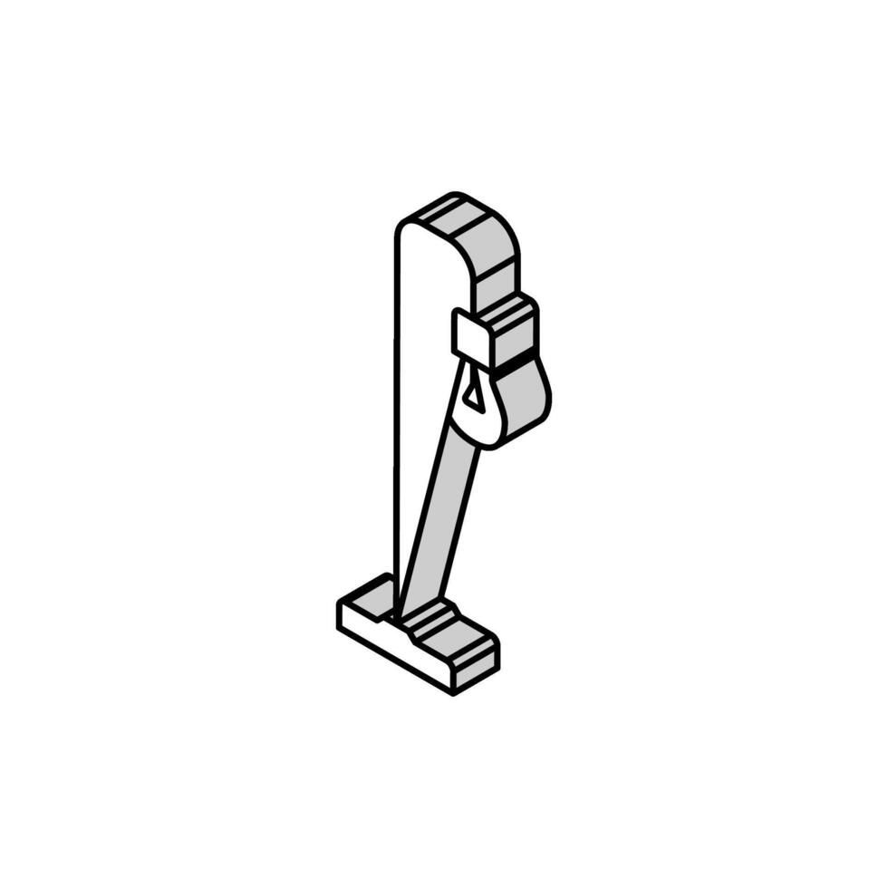électrique table lampe isométrique icône vecteur illustration