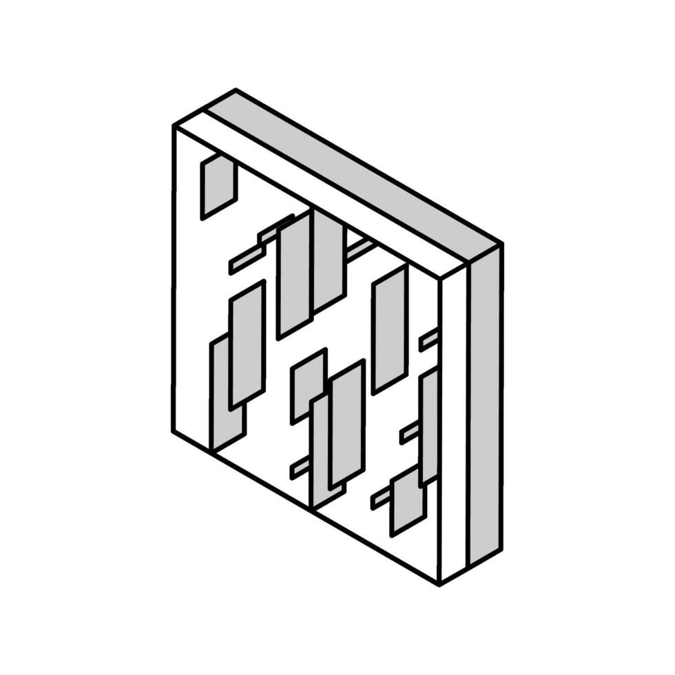 laiton métal cuivre isométrique icône vecteur illustration