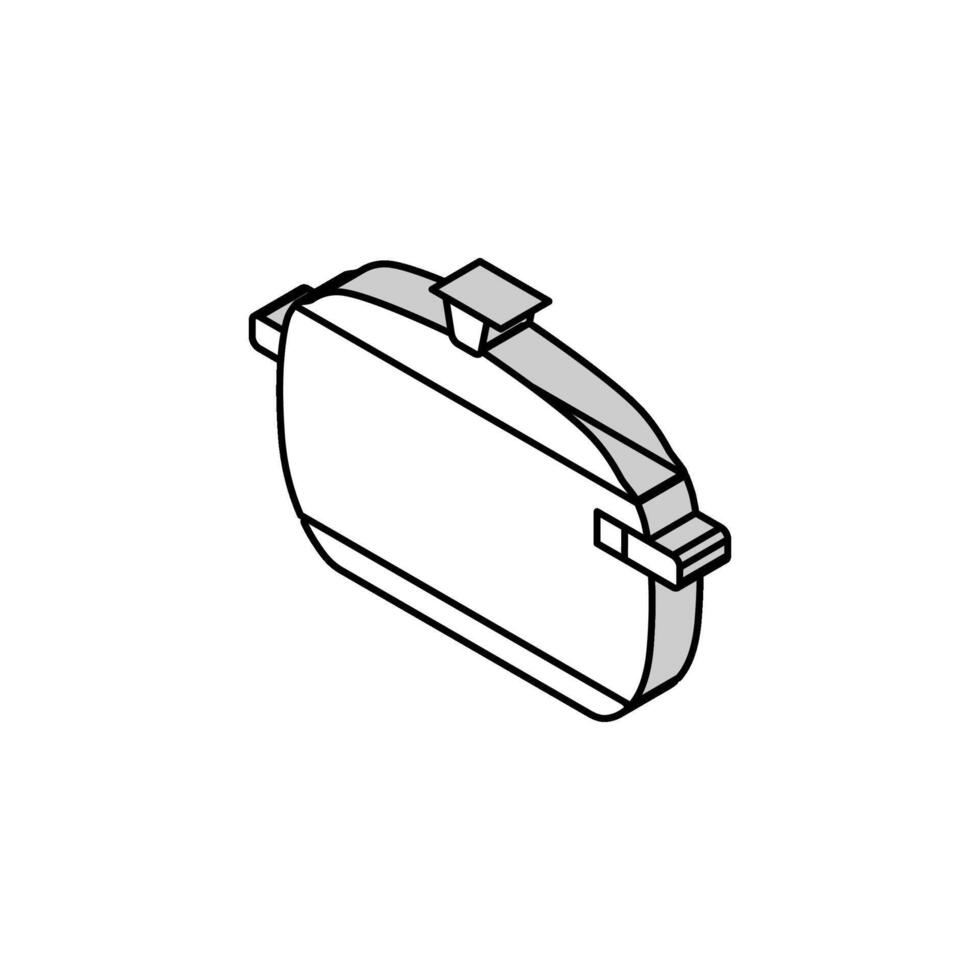 soupe pot cuisine isométrique icône vecteur illustration