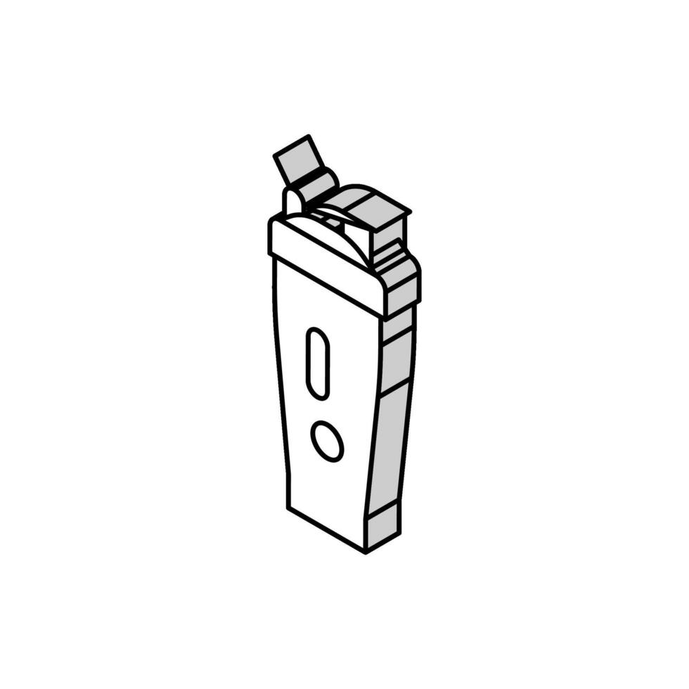 bouteille aptitude sport isométrique icône vecteur illustration