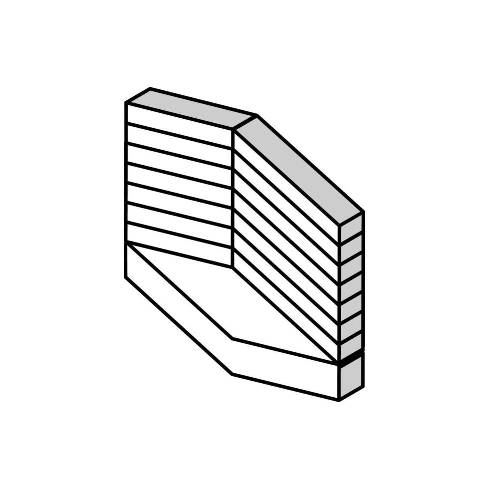 sol bâtiment maison isométrique icône vecteur illustration