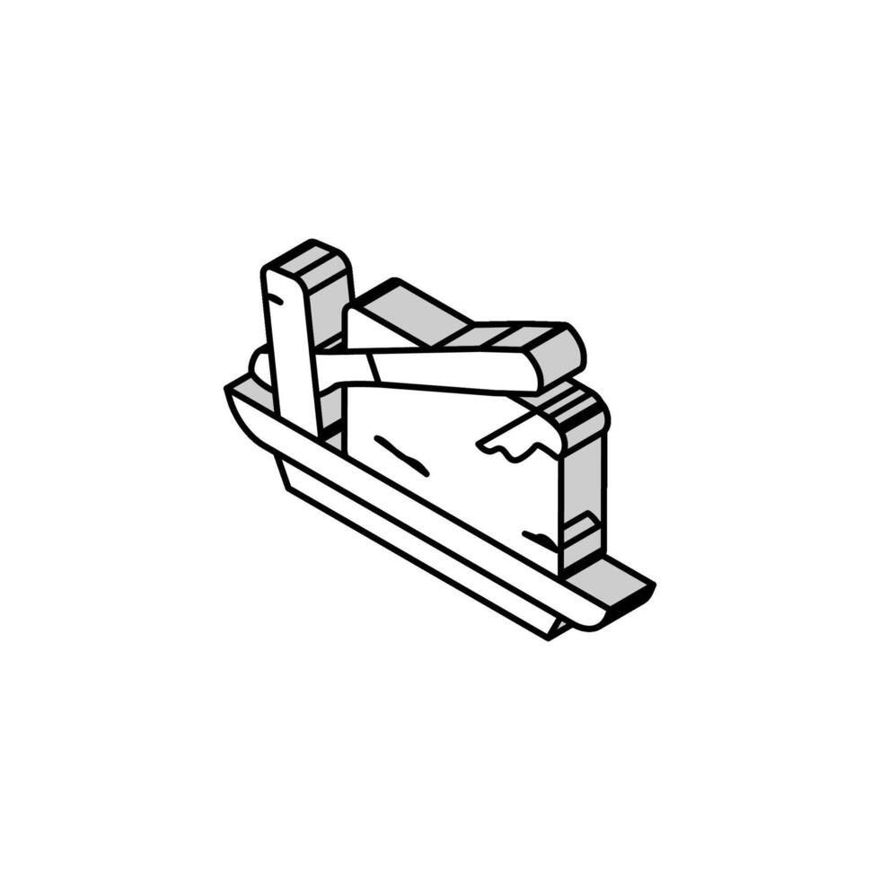 beurre Lait produit laitier isométrique icône vecteur illustration