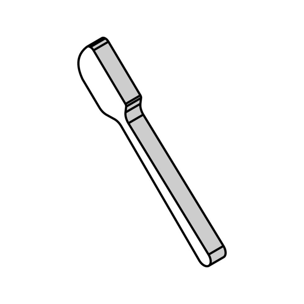 silicone spatule cuisine ustensiles de cuisine isométrique icône vecteur illustration