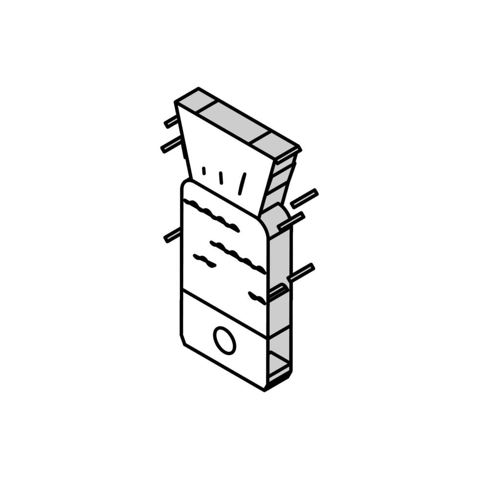 humidificateur air isométrique icône vecteur illustration