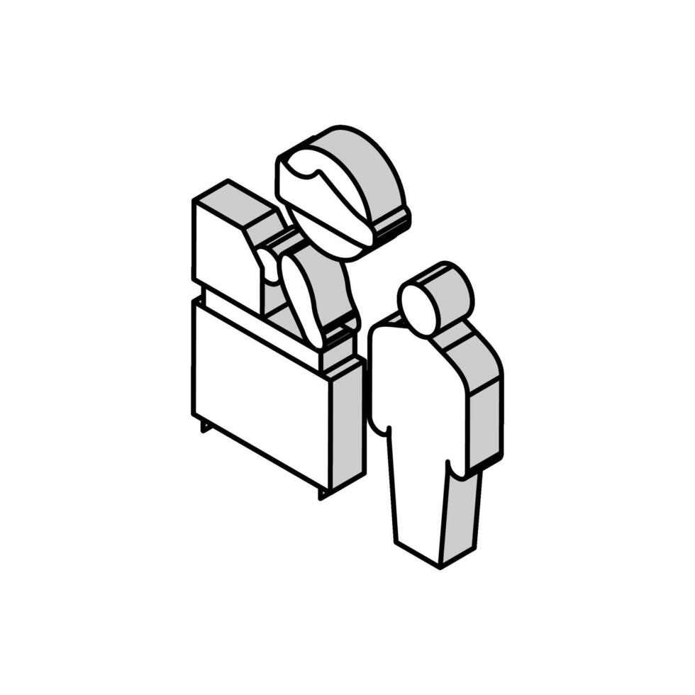 des chaussures faire équipement contrôle isométrique icône vecteur illustration