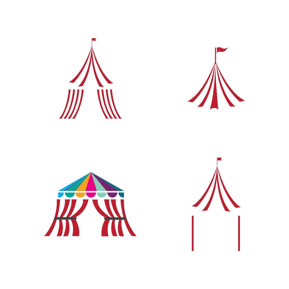 conception d'illustration vectorielle de cirque vecteur