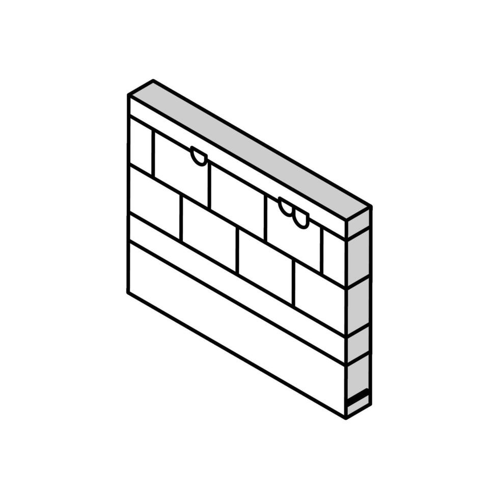 humide preuve cours bâtiment maison isométrique icône vecteur illustration