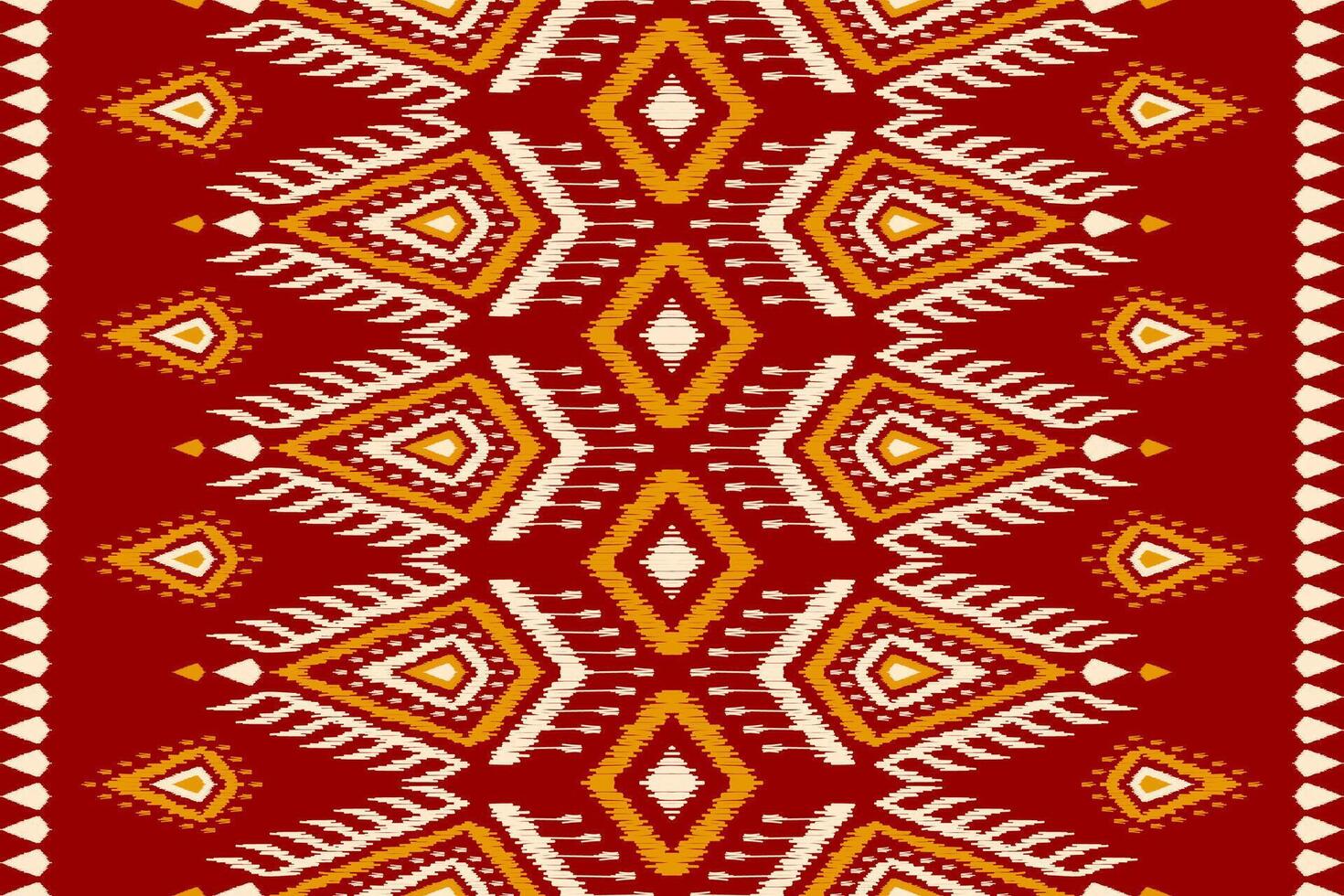 ethnique ikat sans couture modèle traditionnel. tapis tribal style. aztèque ornement imprimer. vecteur