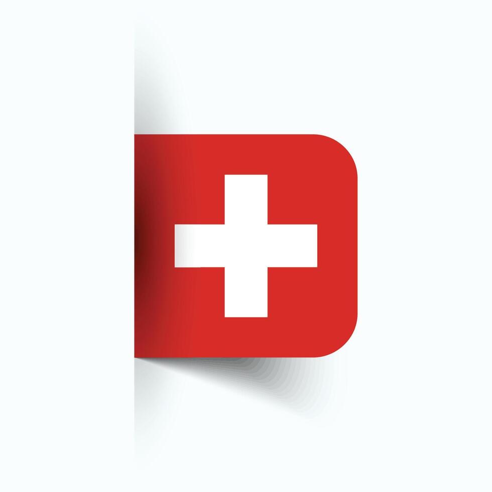 Suisse nationale drapeau, Suisse nationale jour, eps10. Suisse drapeau vecteur icône