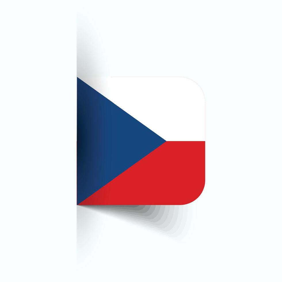 tchèque nationale drapeau, tchèque nationale jour, eps10. tchèque drapeau vecteur icône