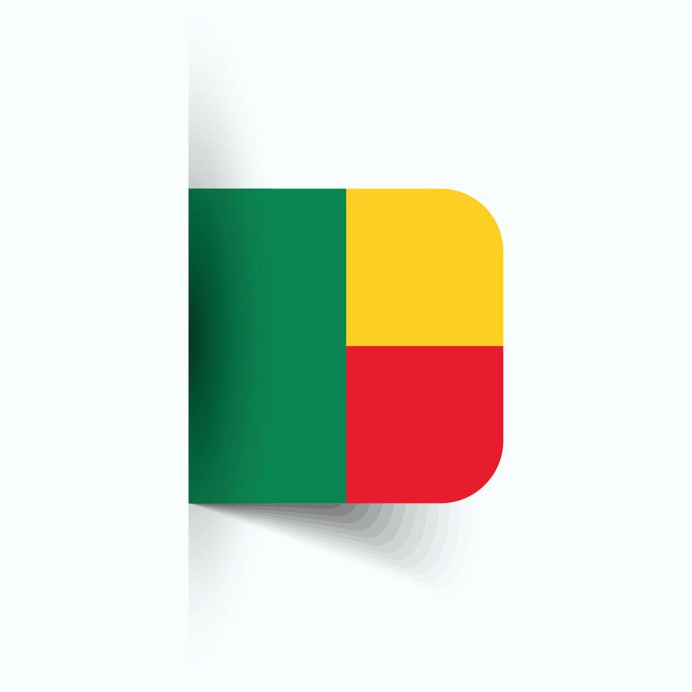 Bénin nationale drapeau, Bénin nationale jour, eps10. Bénin drapeau vecteur icône