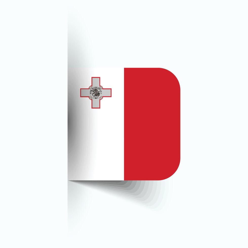 Malte nationale drapeau, Malte nationale jour, eps10. Malte drapeau vecteur icône