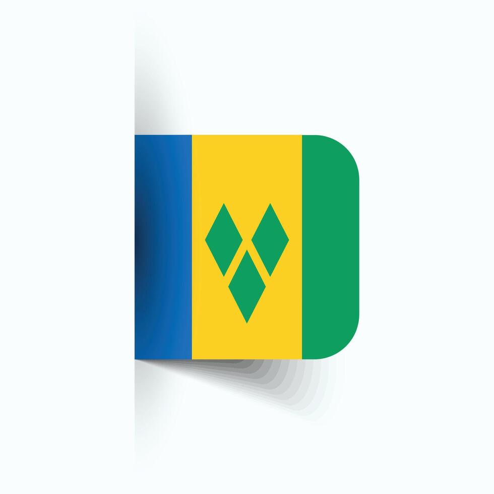 Saint Vincent et le grenadines nationale drapeau, Saint Vincent et le grenadines nationale jour, eps10. Saint Vincent et le grenadines drapeau vecteur icône