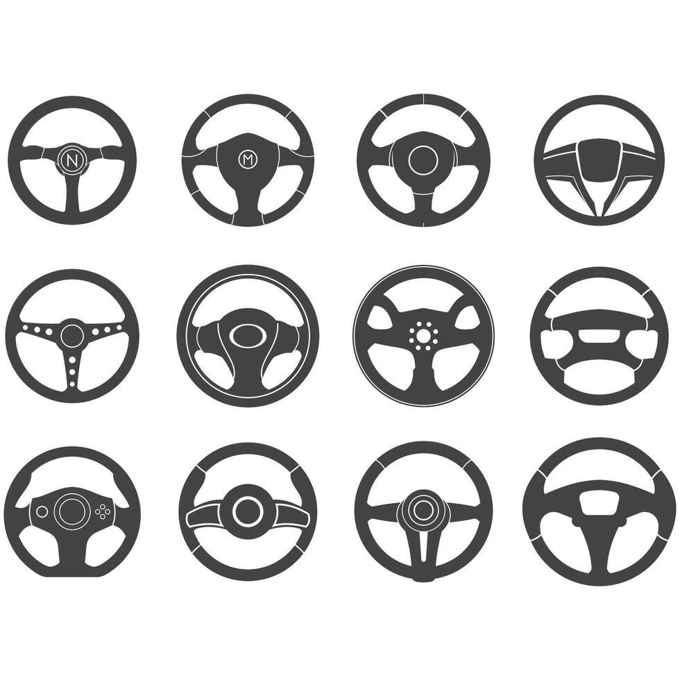 pilotage roue logo vecteur des illustrations