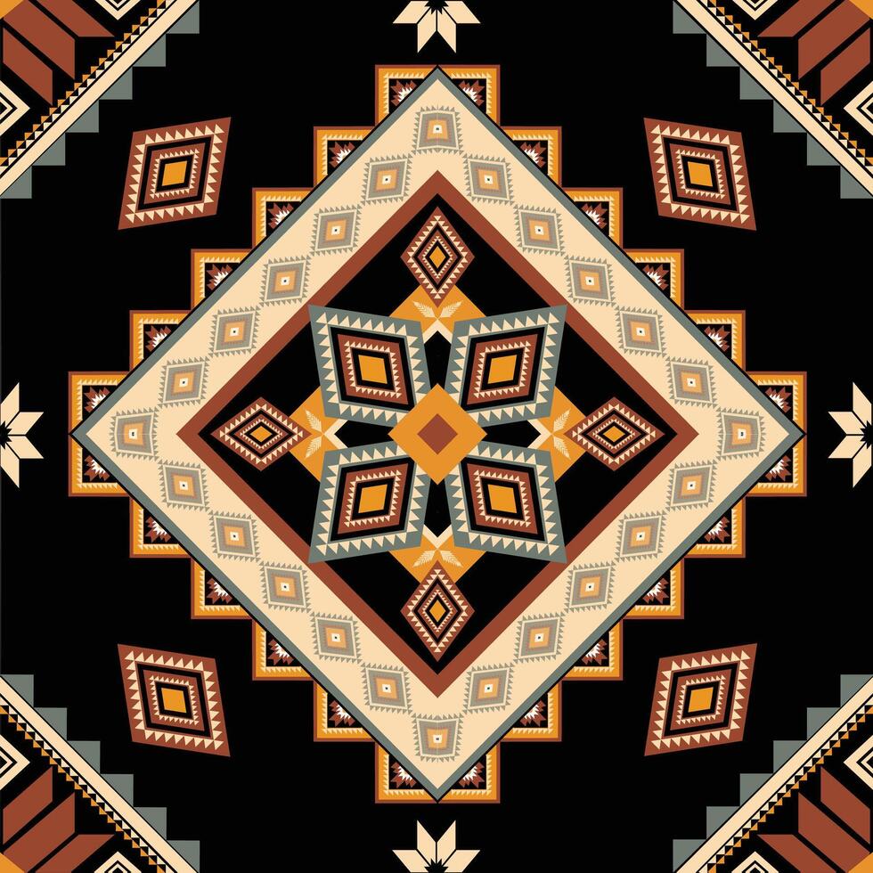 vecteur de motif ethnique géométrique. motif rayé et bohème motif africain, américain, mexicain, aztèque occidental. conçu pour l'arrière-plan, le papier peint, l'impression, la moquette, l'emballage, la tuile, l'illustratoin batik.vector.