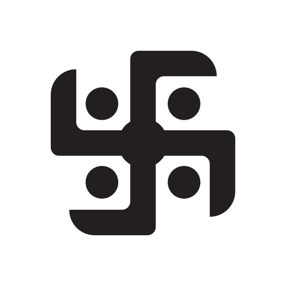 svastika icône vecteur illustration symbole conception