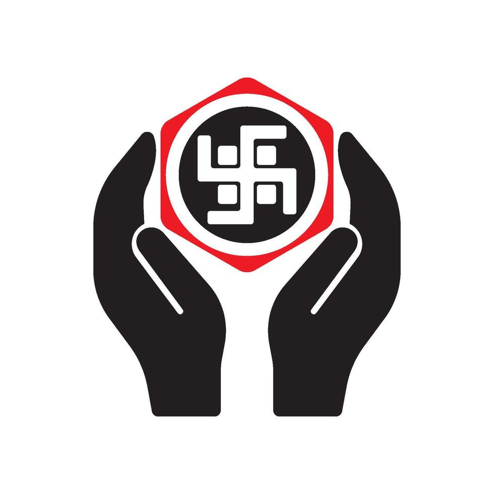 svastika icône vecteur illustration symbole conception
