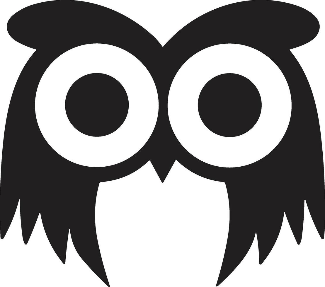 hibou logo ou badge dans librairie concept dans ancien ou rétro style vecteur