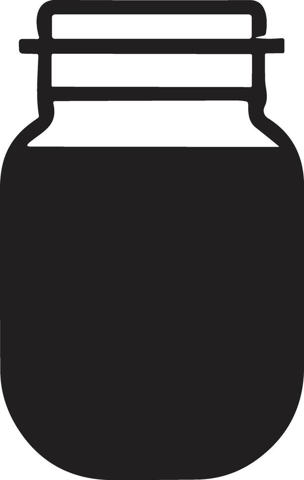bouteille ou pot logo ou badge dans ancien style vecteur