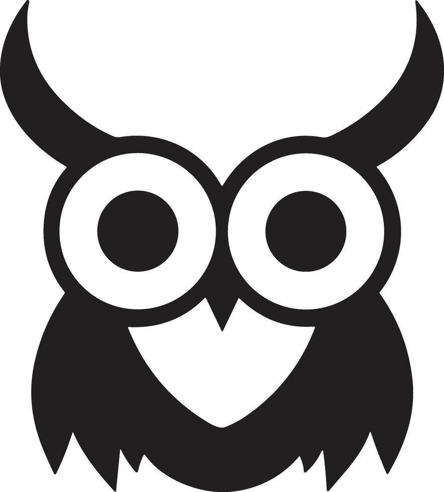 hibou logo ou badge dans librairie concept dans ancien ou rétro style vecteur