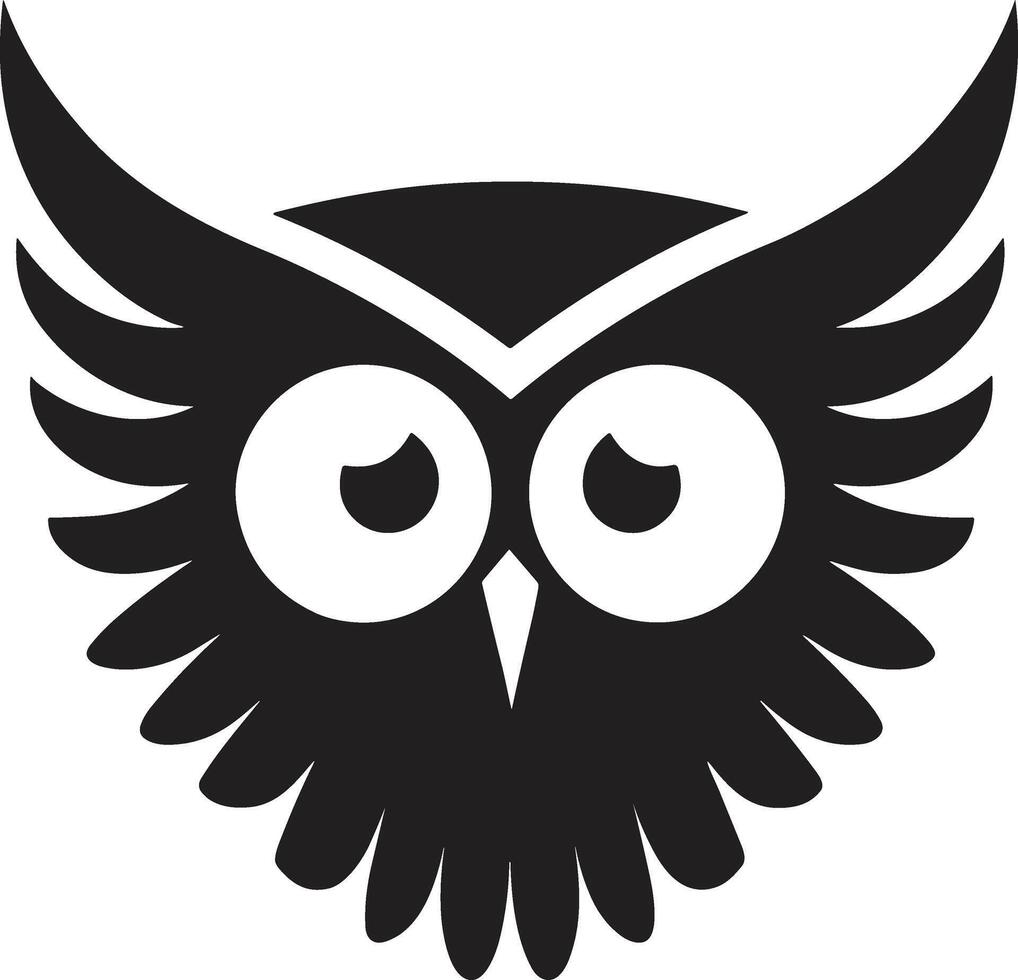 hibou logo ou badge dans librairie concept dans ancien ou rétro style vecteur