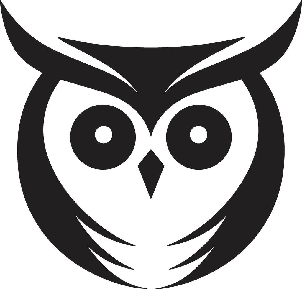 hibou logo ou badge dans librairie concept dans ancien ou rétro style vecteur