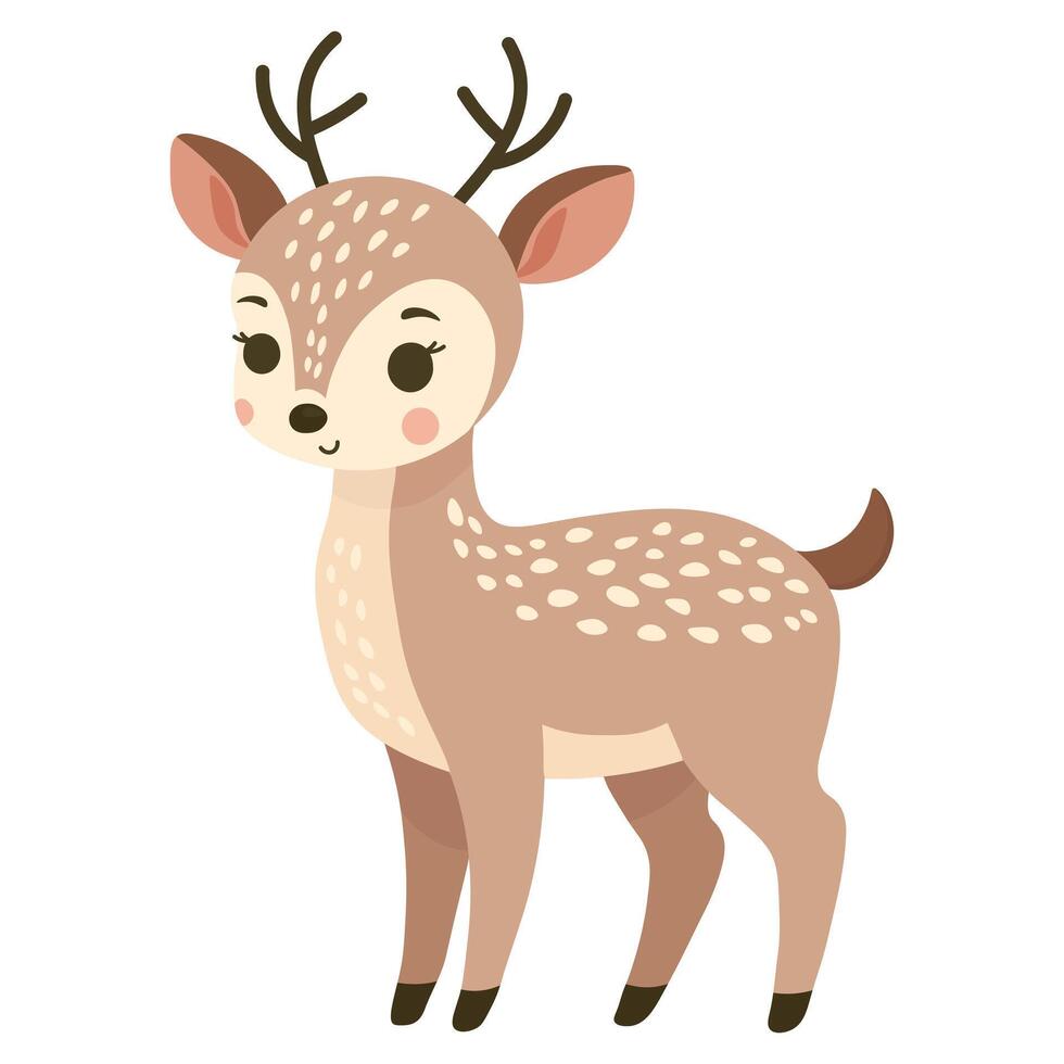 mignonne peu cerf. vecteur bébé illustration