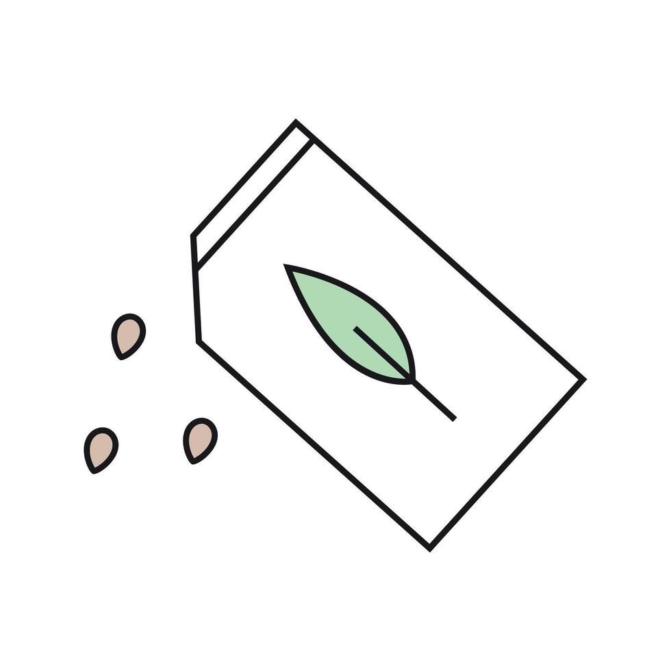 plante semis. vecteur linéaire icône.