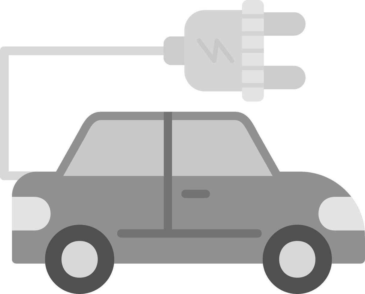 icône de vecteur de voiture électrique