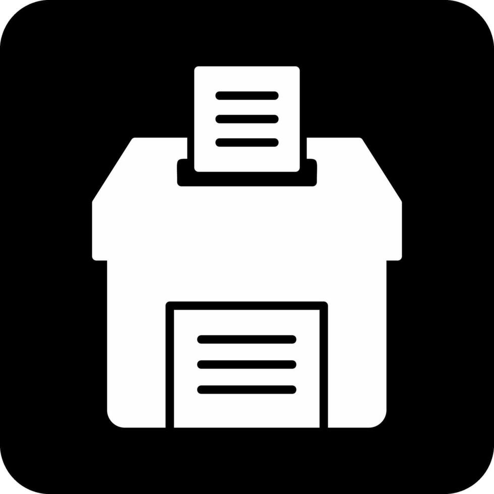 icône de vecteur de boîte de vote